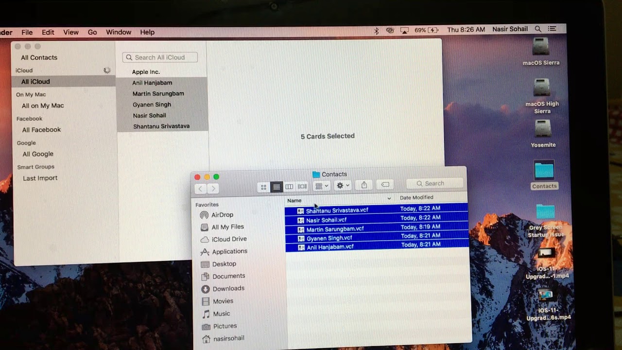 sync contacts outlook for mac